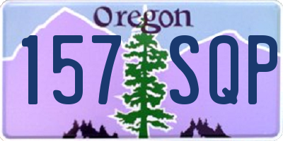 OR license plate 157SQP
