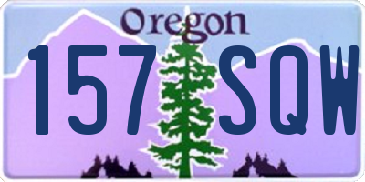 OR license plate 157SQW
