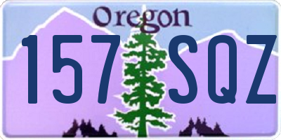OR license plate 157SQZ