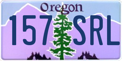 OR license plate 157SRL