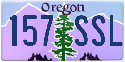 OR license plate 157SSL