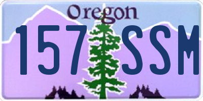 OR license plate 157SSM