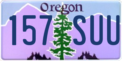 OR license plate 157SUU