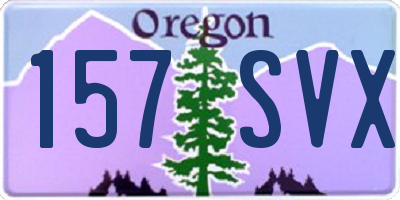 OR license plate 157SVX