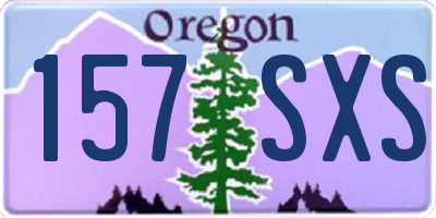 OR license plate 157SXS