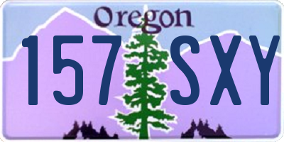 OR license plate 157SXY