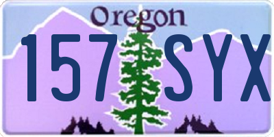 OR license plate 157SYX
