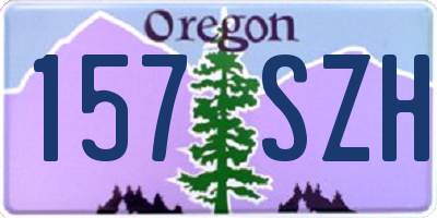 OR license plate 157SZH