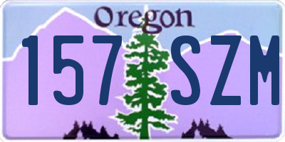 OR license plate 157SZM