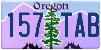 OR license plate 157TAB