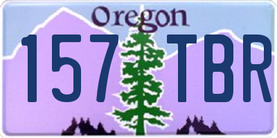 OR license plate 157TBR