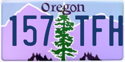 OR license plate 157TFH