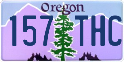 OR license plate 157THC