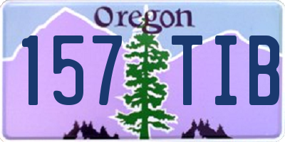 OR license plate 157TIB