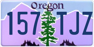 OR license plate 157TJZ