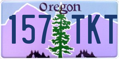 OR license plate 157TKT