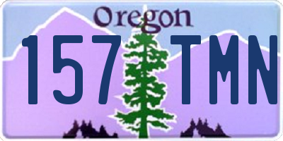 OR license plate 157TMN