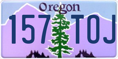 OR license plate 157TOJ