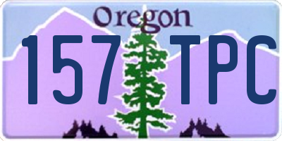 OR license plate 157TPC