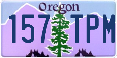 OR license plate 157TPM