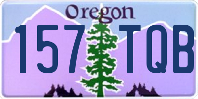 OR license plate 157TQB