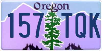 OR license plate 157TQK