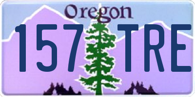 OR license plate 157TRE