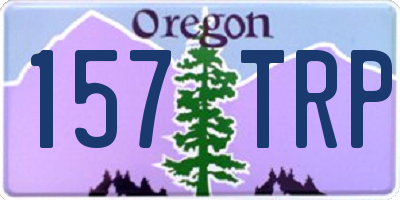 OR license plate 157TRP