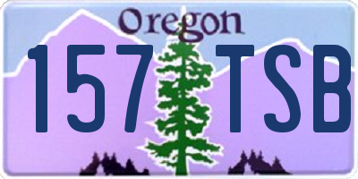 OR license plate 157TSB