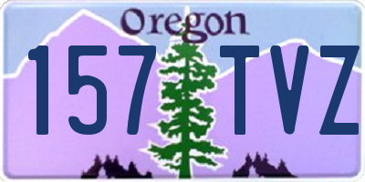 OR license plate 157TVZ