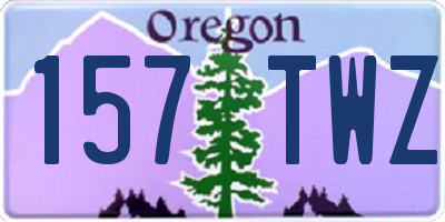 OR license plate 157TWZ
