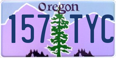 OR license plate 157TYC