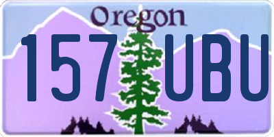 OR license plate 157UBU