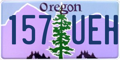 OR license plate 157UEH