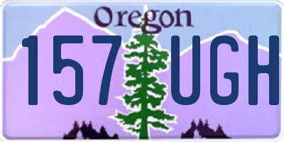 OR license plate 157UGH