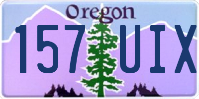 OR license plate 157UIX
