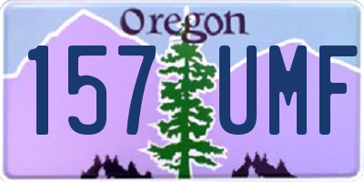OR license plate 157UMF