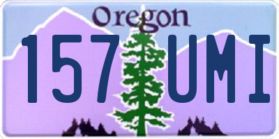 OR license plate 157UMI