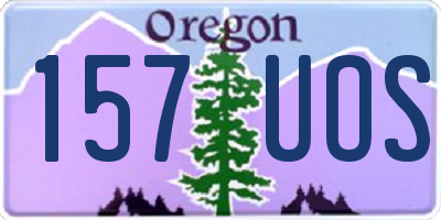 OR license plate 157UOS