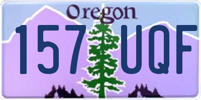 OR license plate 157UQF