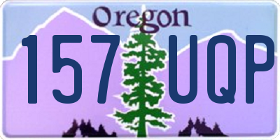 OR license plate 157UQP