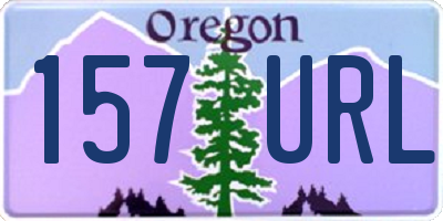 OR license plate 157URL