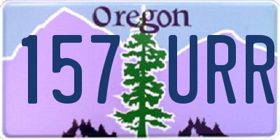 OR license plate 157URR