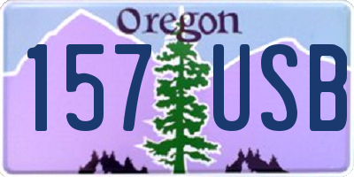 OR license plate 157USB