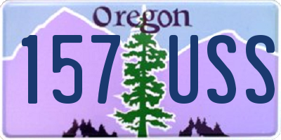 OR license plate 157USS