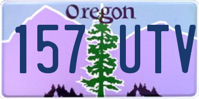 OR license plate 157UTV