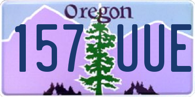 OR license plate 157UUE
