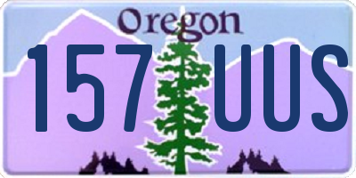 OR license plate 157UUS