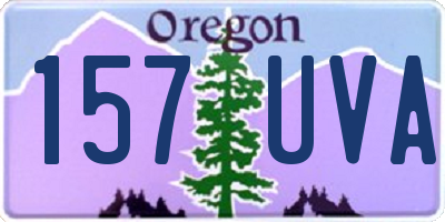 OR license plate 157UVA