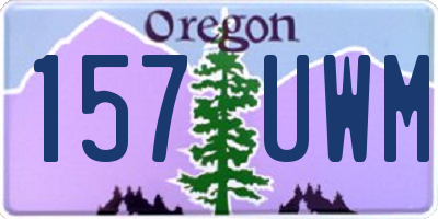 OR license plate 157UWM